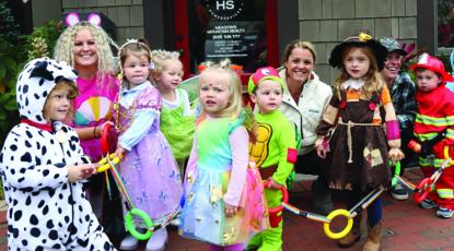 Students from the Highlands Community Child Development Center participated in Halloween festivities on Tuesday.