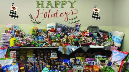 The staff at CHHS are stuffing stockings for shelter pets this holiday season.