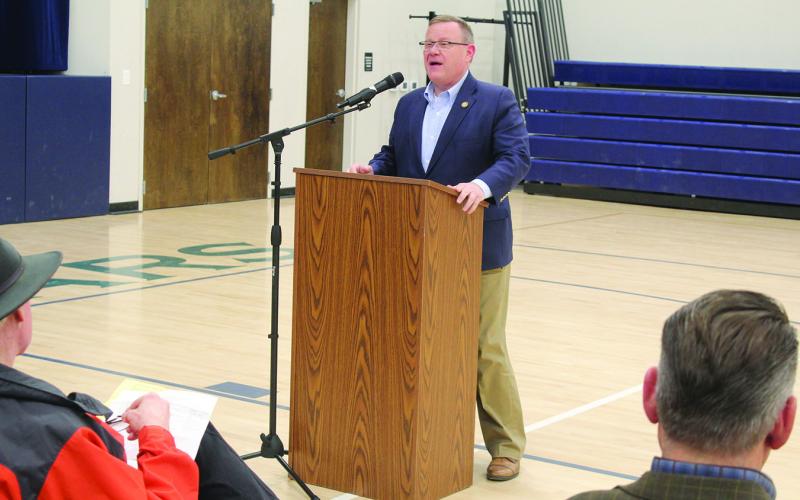 North Carolina Speaker of the House Tim Moore recently made a stop in Cashiers to discuss upcoming elections.